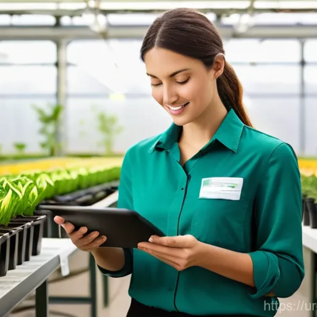 조경 분야에서의 데이터 분석 활용법 - **Prompt 1: Data-Driven Horticultural Expert in a Smart Nursery**
"A female botanist or landscap...